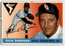 1955 Topps Dick Donovan RC Chicago White Sox #146