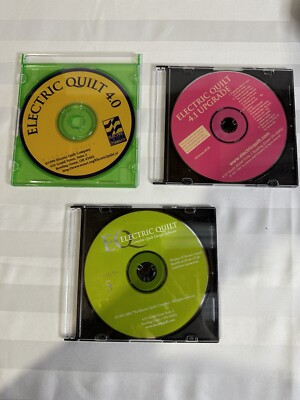 Electric Quilt 4, 4.5, And 5 Update Design Software CD s Only Win95/98 1991-2000