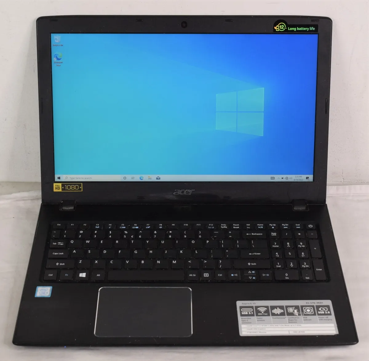 Acer Aspire E 15[N16Q2] (Intel i3-8130U 2.2GHz 6GB RAM 250 SSD