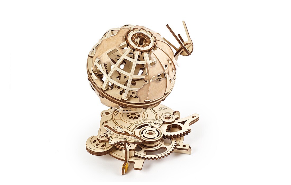 Joom Aniworld Braun Ugears Mechanical Earth Holzpuzzle Bastelmodell, Kleben, Kein Werkzeug Erforderlich, Einfach Für Erwachsene - Bild 2