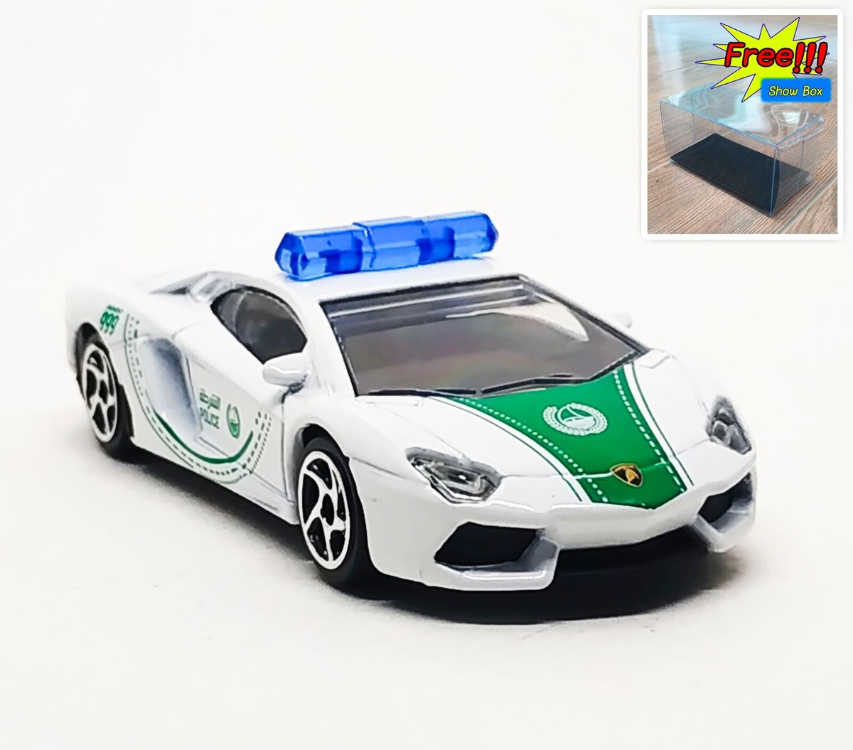 Majorette Lamborghini Aventador New Dubai police White 1:64 3