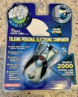 Vintage E-Brain Timex Data Link System Talking Personal Electronic FREE SHIPPING