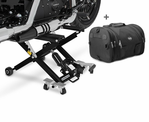 Set HebebüHne + Hecktasche FüR Honda Shadow 750 Black Spirit SM15-image