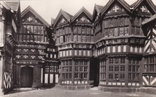 LITTLE MORETON HALL ~ CHESHIRE ~ FLUR VERANDA UND ERKERFENSTER ~ GEBRAUCHT ~ VERSCHICKT