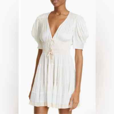 azaria mini dress Azaria Black & Vintage Cream Mini Dress