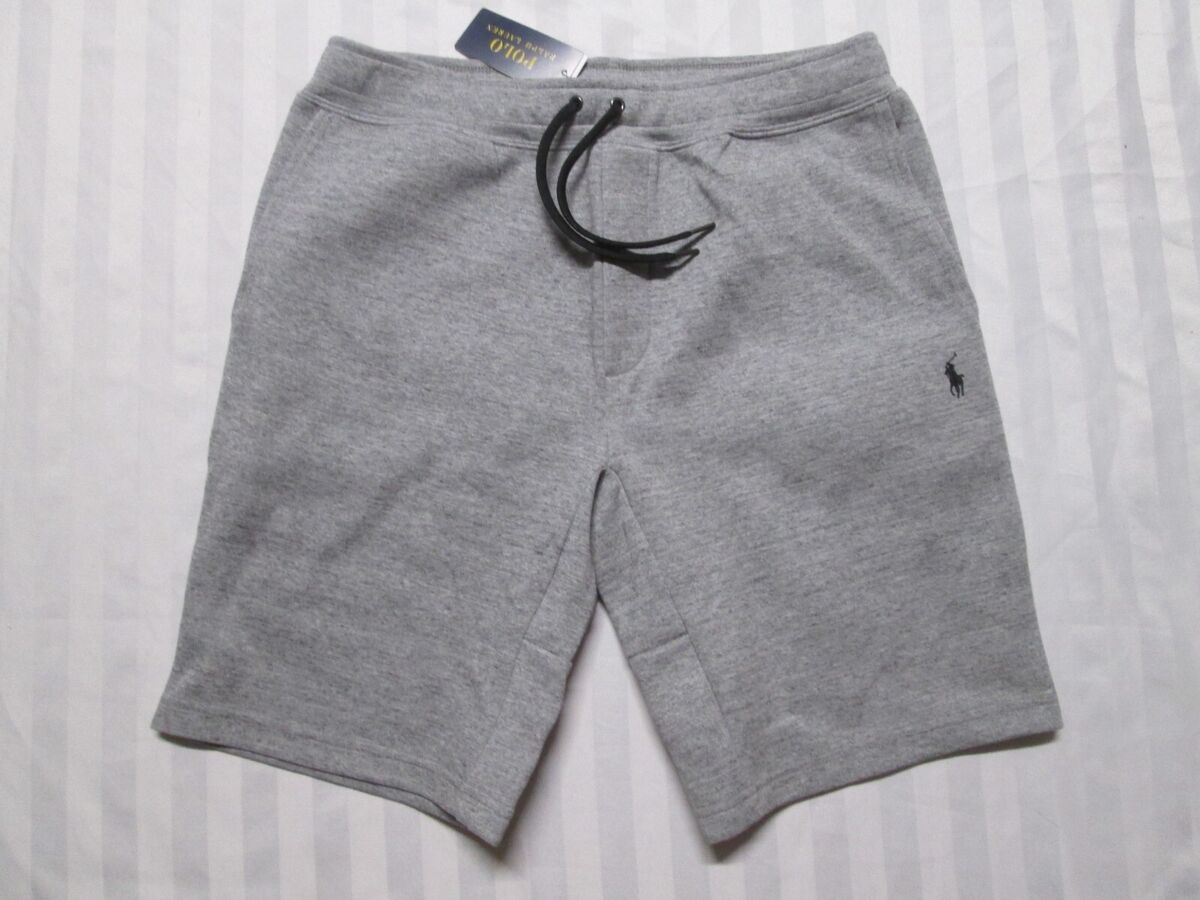 POLO RALPH LAUREN Men's Heather Grey Double-Knit Sweat POLO RALPH LAUREN Men's Heather Grey Double-Knit Sweat