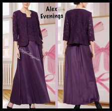 Alex Evenings 2 Piece Shimmer Jacket Dress Size 6