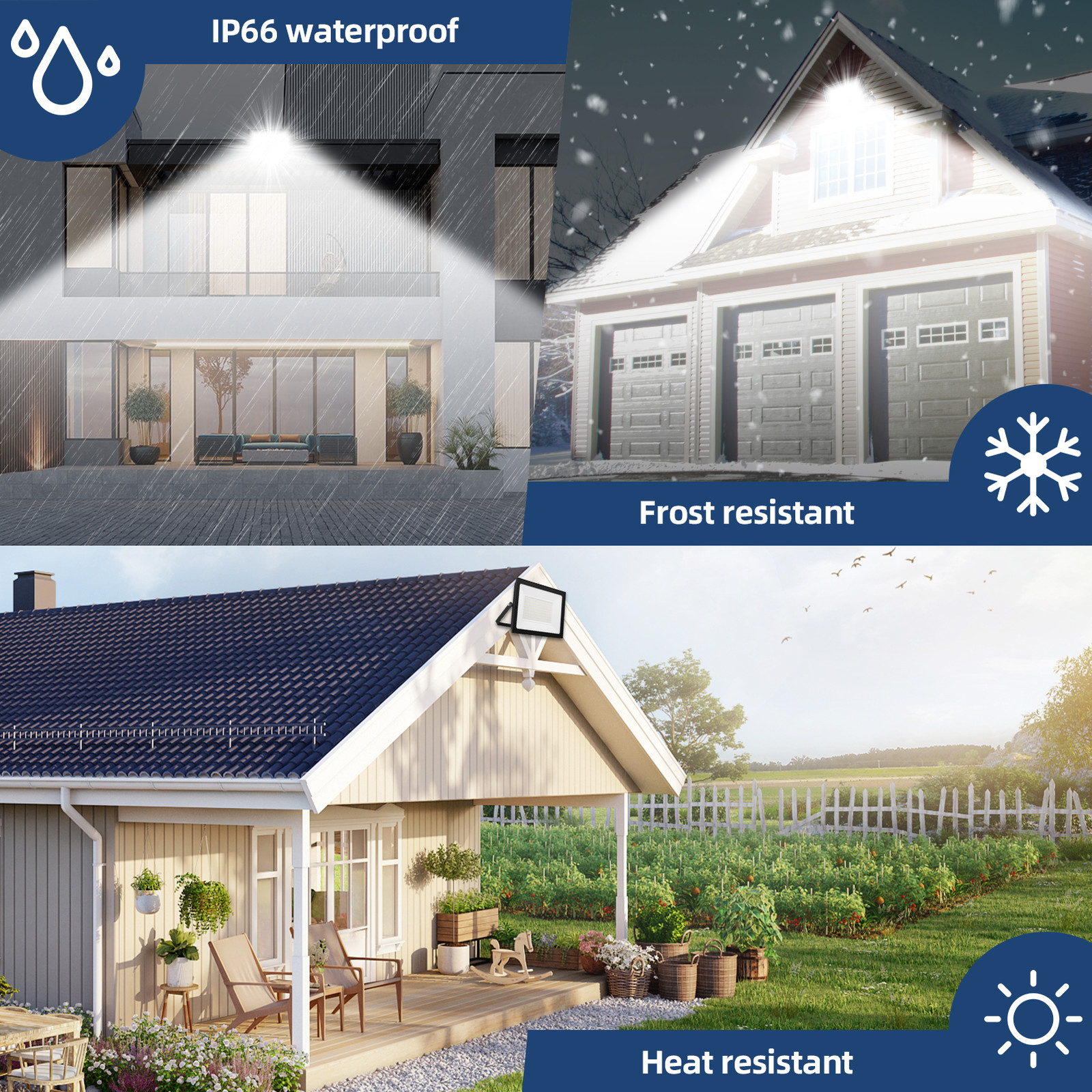 200W 300W 500W Watt LED Flood Light Garden Outdoor Lamp Yard Security