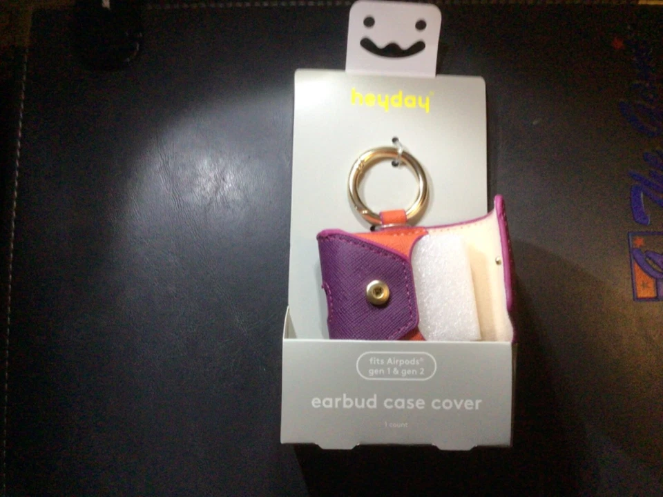 Funda Heyday Earbud para Apple AirPods, Gen 1 y 2 - rosa, púrpura y naranja Foto 2 de 4