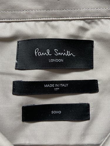 Chemise Ajustée Paul Smith Soho Taille 17" Col Fabriquée En Italie BNWT - Photo 12/15