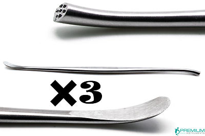 3× Penfield Dissectors No. 2 Neuro Spine Surgical Spinal Premium Instruments