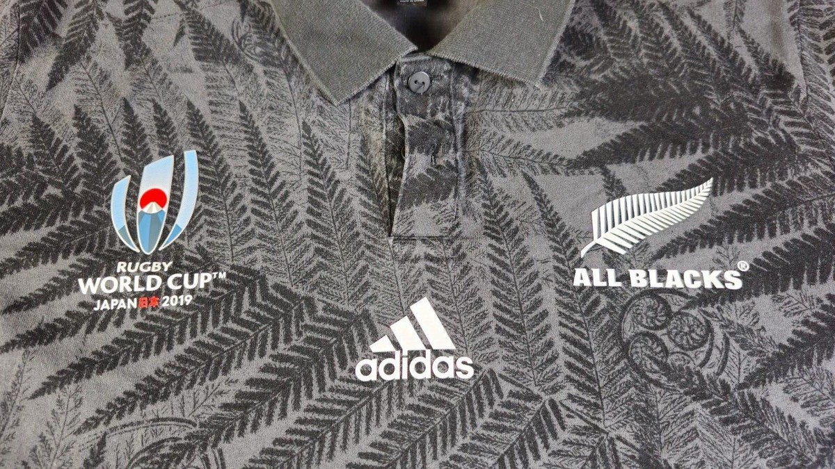 adidas ALL BLACKS 2019 ラガーシャツ Mサイズ Adidas New