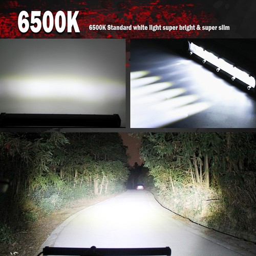 20'' LED Light Bar Kit For 2006-2008 Ford F150 Pickup Lower Hidden Bumper Grille - Picture 11 of 16