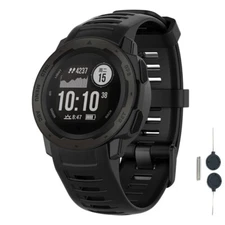 Silicone Rubber Watch Strap Band With Tool for Garmin instinct