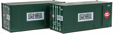 H0 Container 20 Fuß Railway Express Agency 2 Stück -- 8681 NEU