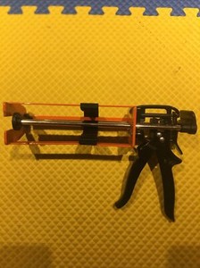 JES D4 Caulk Gun Dual Component Cartridge Heavy Duty Metal Barrel Hand Tool 26:1