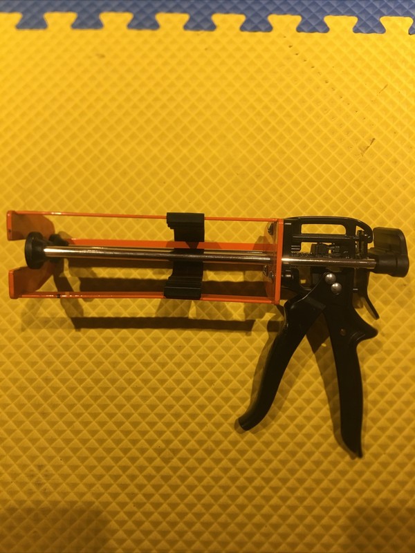 JES D4 Caulk Gun Dual Component Cartridge Heavy Duty Metal Barrel Hand Tool 26:1