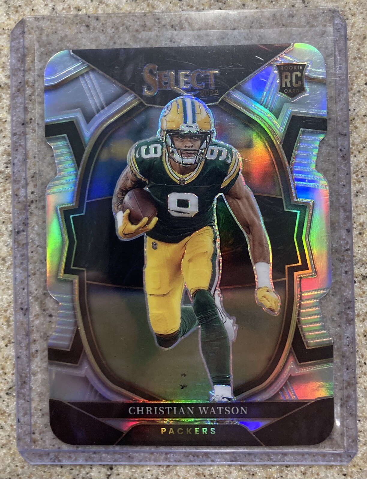 2022 Panini Select - Concourse Silver Prizm Die-Cut #53 Christian Watson (RC)