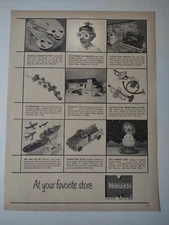 Monsanto At Your Favorite Store Toys Gifts Vintage 1950s Print Ad