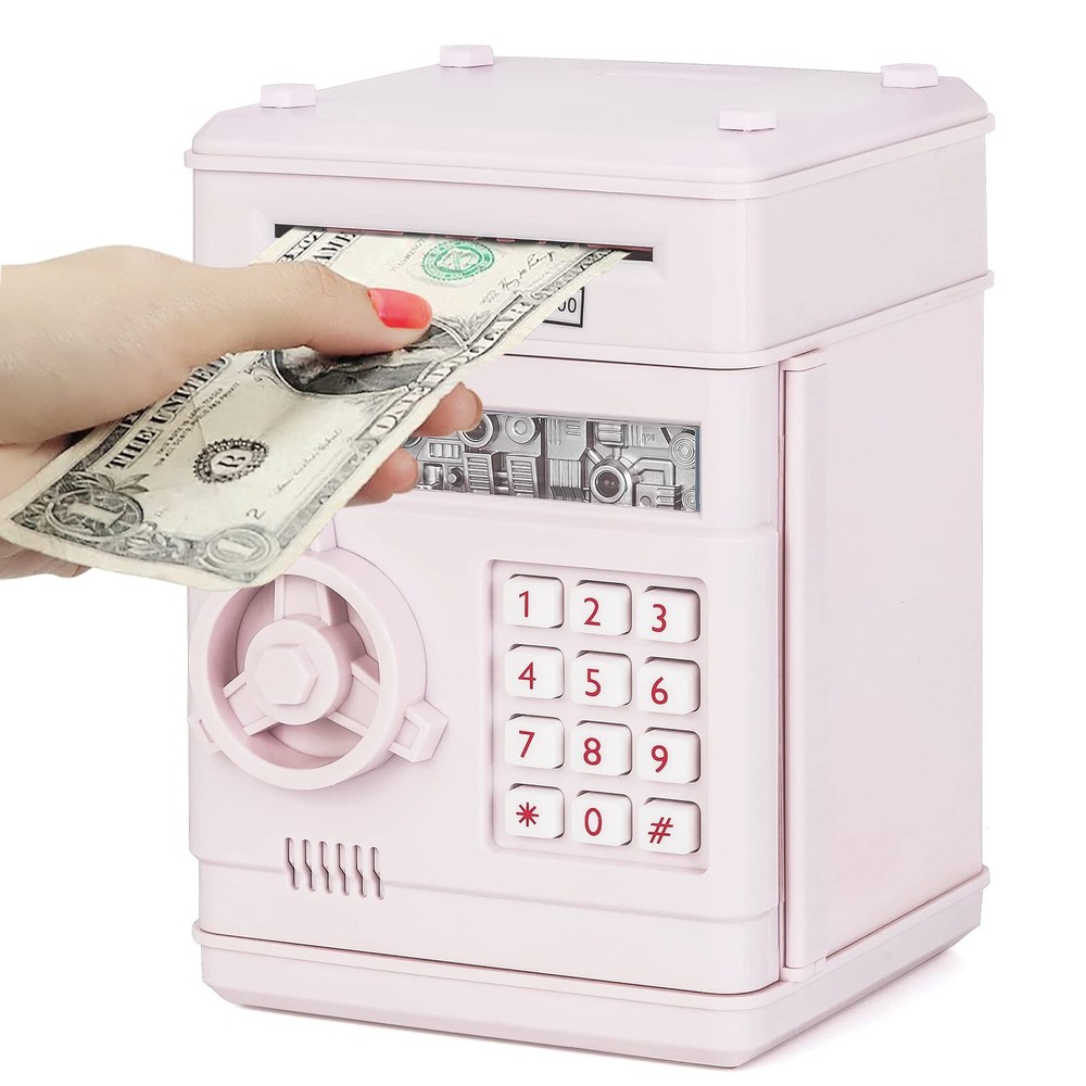 Banks for ,Electronic Piggy Bank ATM Bank for Cash Coin Can Girls Piggy Bank ...