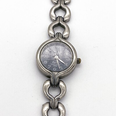 Vintage QMAX Quartz Crystal Armbanduhr Water Proof C026 Stainless Steel Back #A7