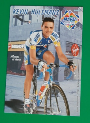 CYCLING cycling card KEVIN HULSMANS team MAPEI Quick Step 2001