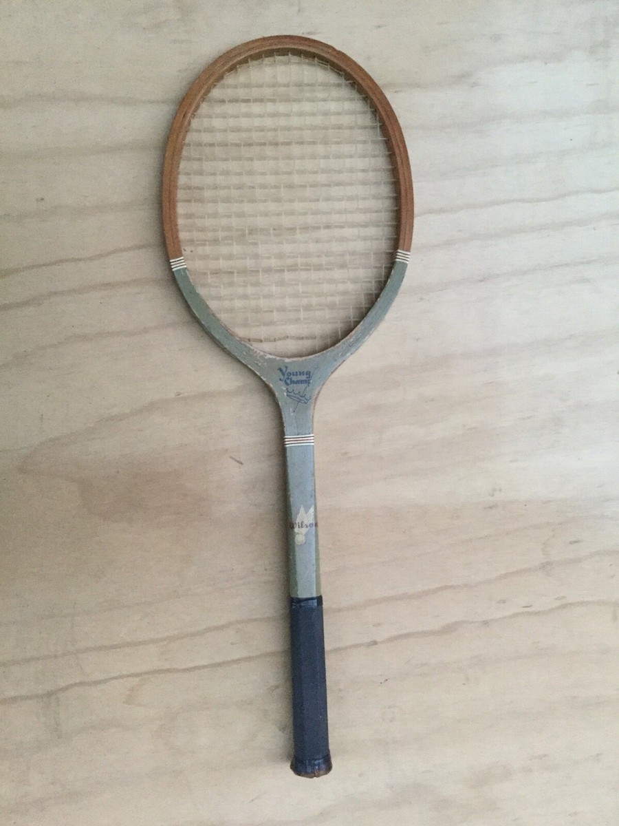 Raquette de tennis en bois vintage - Sport & Plein air