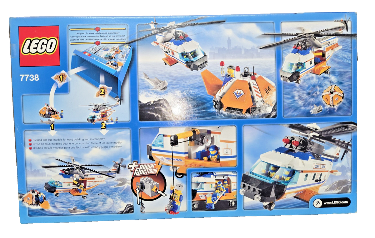 LEGO 7738: CITY Coast Guard Helicopter & Life Raft NIB/Factory 