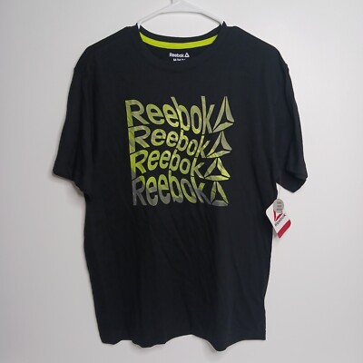 Reebok Men's Graphic T-Shirt Size M (Black) Classic Fit Tee Shirt - Main Image
