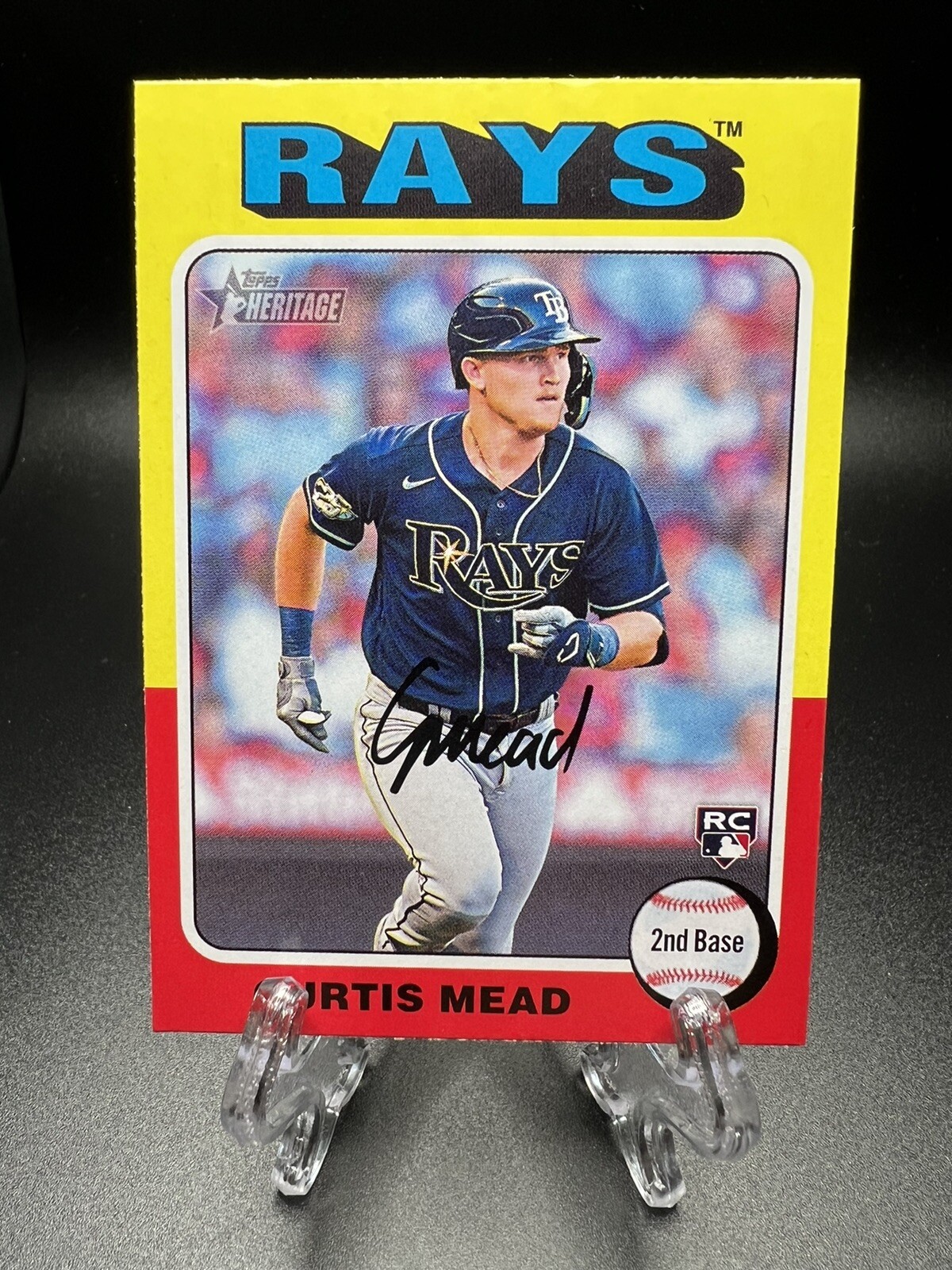 2024 Topps Heritage #176 Curtis Mead RC Rookie Rays