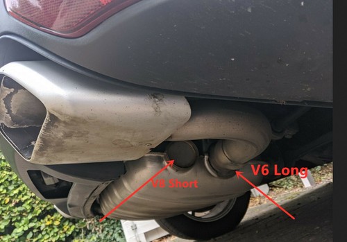 2X para Porsche Cayenne V6 2011-2014 2013 silenciador escape trasero tubo puntas traseras - Imagen 8 de 9