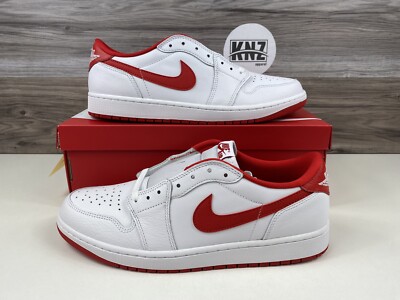 Nike Air Jordan 1 LOW OG White University Red CZ0790 161 Men's