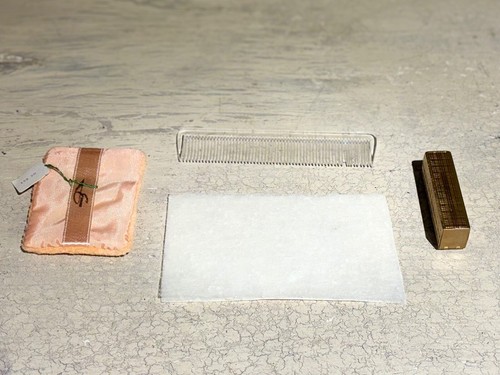 Vintage NOS Mid-Century Evan's Wristlet Compact Vanity Kit and Cigarette Case - Picture 9 of 10