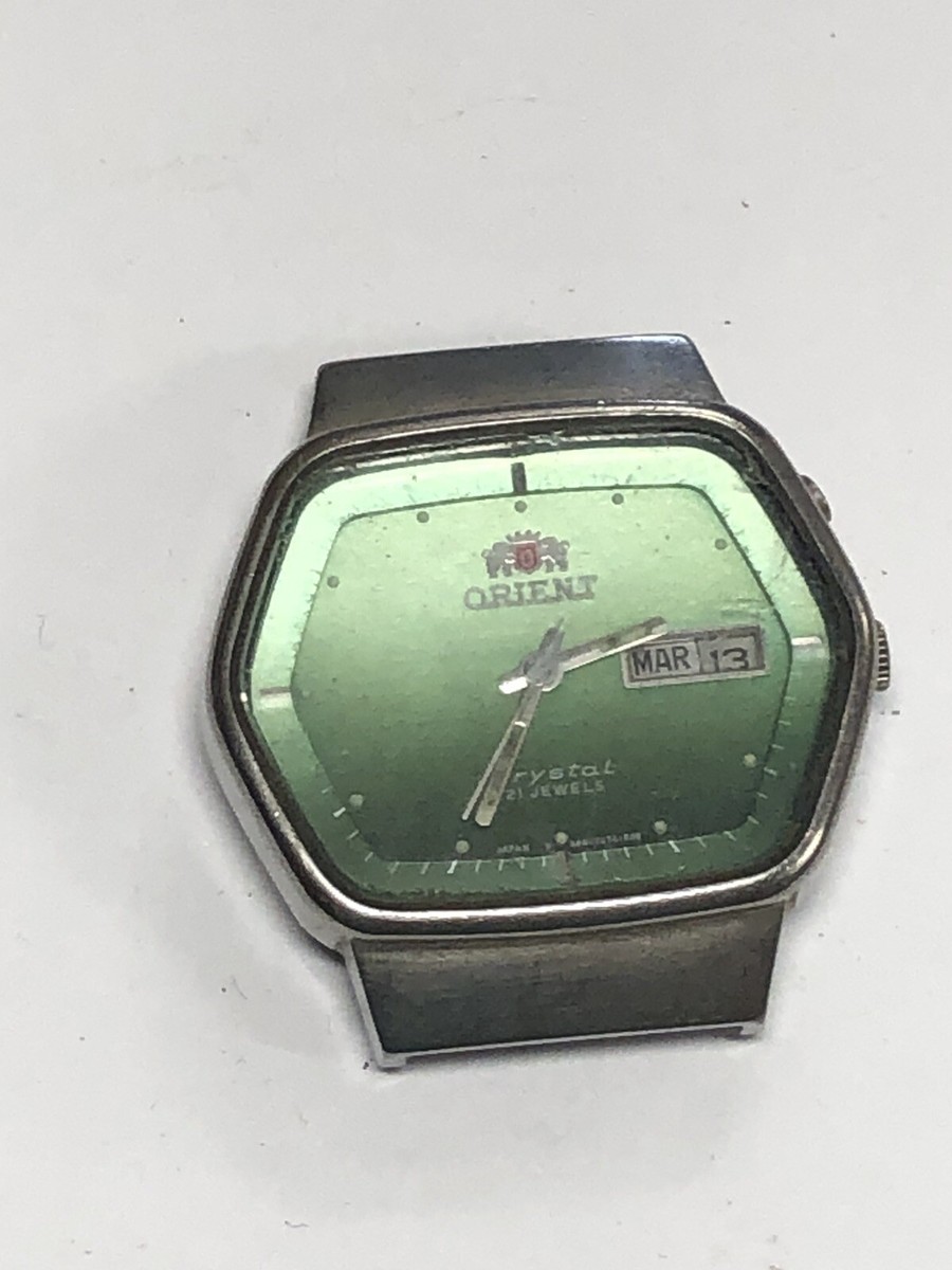 ORIENT オリエント AUTO MATIC 21 JEWELS Vintage Orient Automatic Watch Men's Crystal Japan 21 Jewels