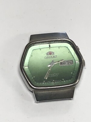 ORIENT crystal 21JEWELS 腕時計 em4j-co VINTAGE ORIENT MEN'S 3 STAR WATCH CRYSTAL AUTOMATIC 21 JEWEL