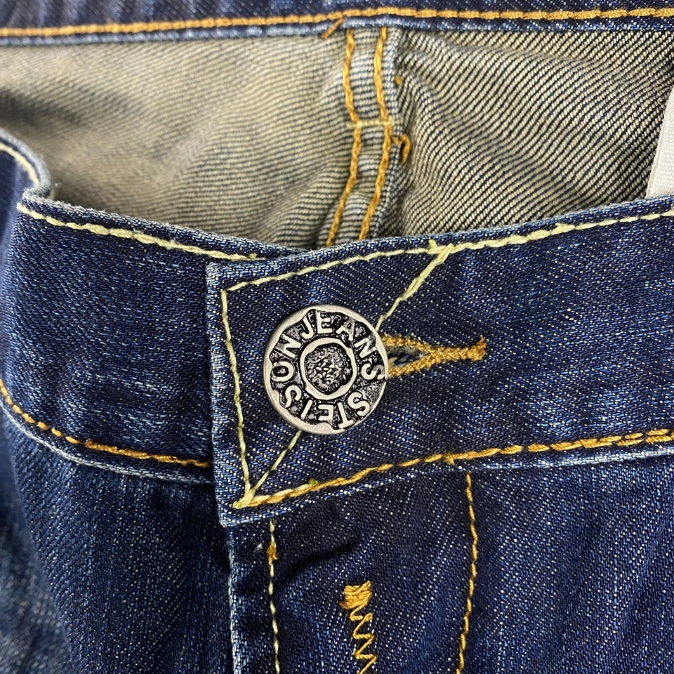 John B. Stetson 1014 Rocker Fit Boot Leg Jeans Mens 42x38 Western Cotton X - Image 4 of 4