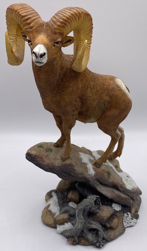 Danbury Mint ~ Rocky Mountain Bighorn ~ Widder Statue von Nick Bibby ~ 8 1/2"
