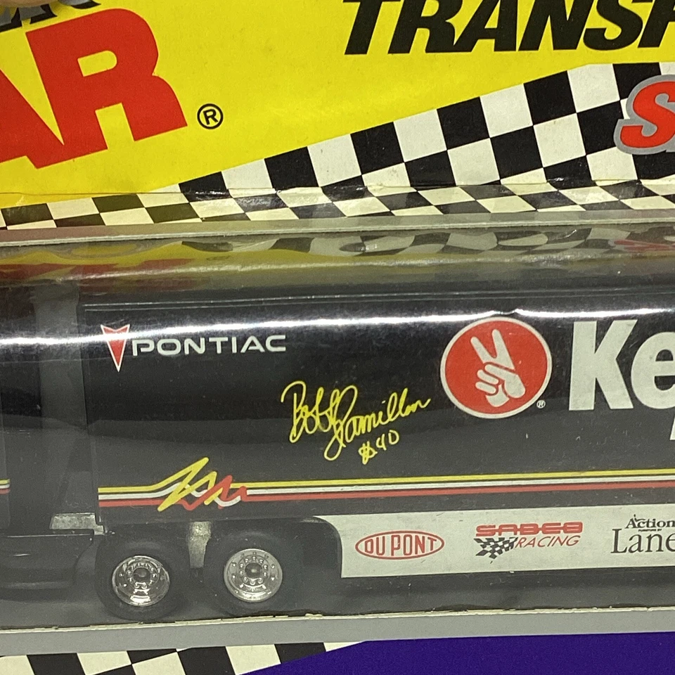 Nuevo de Lote Antiguo Matchbox Bobby Hamilton #40 Kendall Motor Oil Racing Transporter Serie 2 Foto 3 de 4