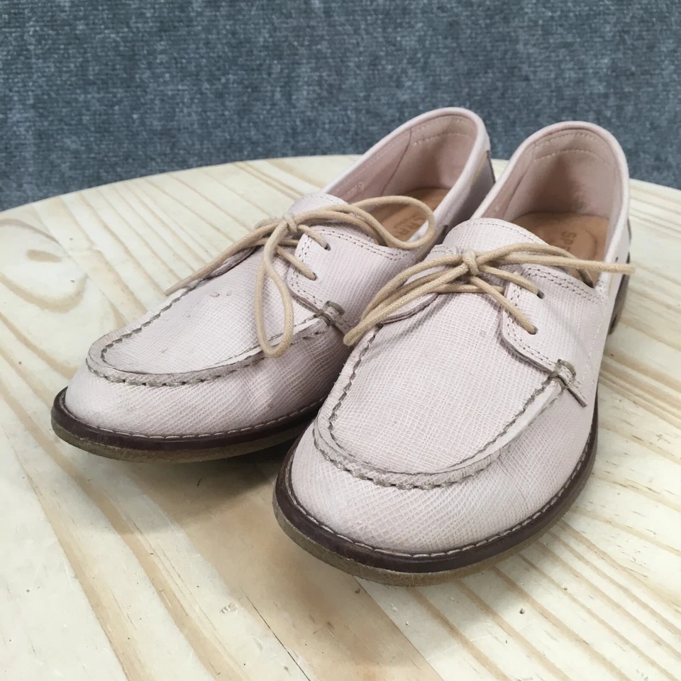 Sperry Top Sider Boat Shoes Womens 6.5 Seaport Pink Casual Slip On Moc Toe - Image 4 of 4