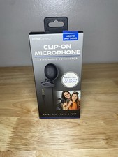 New Prime Connect Clip-On Microphone Perfect For Podcasts Streams Lapel Clip