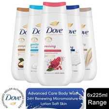 Dove Advanced Care Body Wash 24H Renewing Micromoisture &Lotion Soft Skin6x225ml