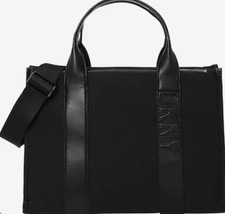 New DKNY Black Holly Medium Rectangle Tote Wi...