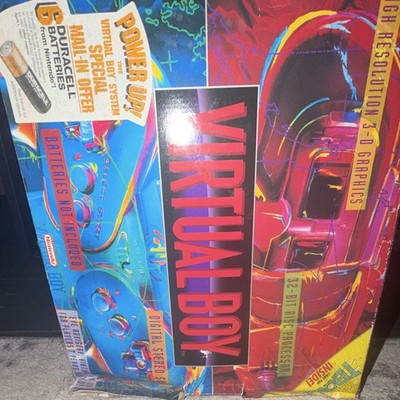 Nintendo Virtual Boy Console Bundle w/ Box, Controller, AC Adapter & 3 Games