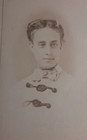 Mini CDV of a Lovely Young Woman Dated 5/69 Brooch Necklace Bow Artist Boston — photo 3