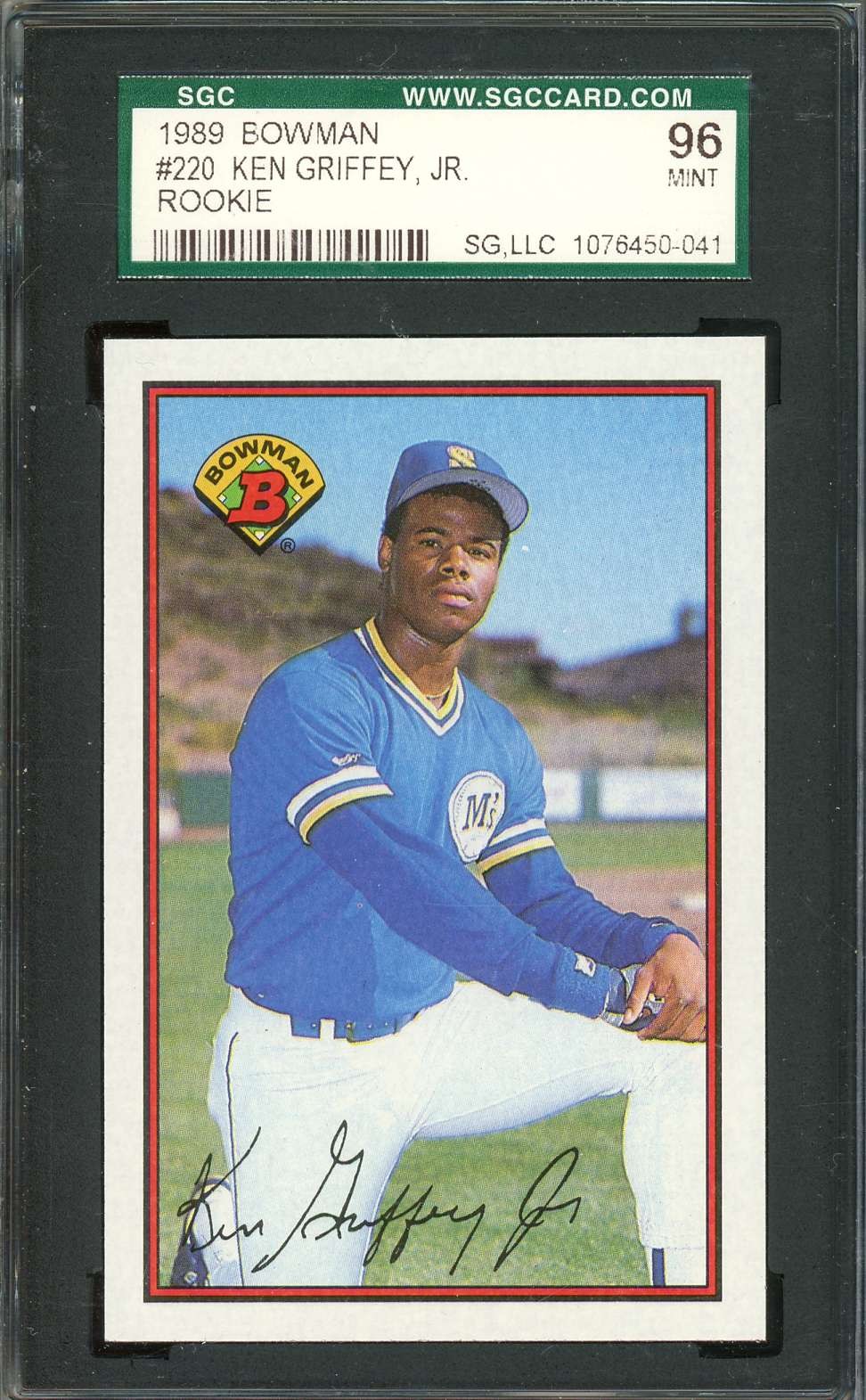 1989 Bowman #220 Ken Griffey, Jr. SGC 9
