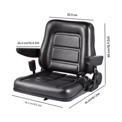 AINT Sitzschale Sitz Traktor Schlepper Minibagger Aufsitzmäher Gabelstapler schale