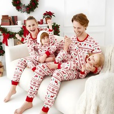 Matching Christmas Pjs for Family Bodysuit Loungewear Jumpsuit Unisex Sleepwears