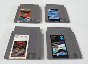 T-134 VINTAGE NINTENDO NES LOT INFILTRATOR SLALOM SILK WORM SILENT SERVICE