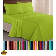 Luxurious 1500 Hotel Quality Microfiber Three Line Embroidered Softest 4-Pie...