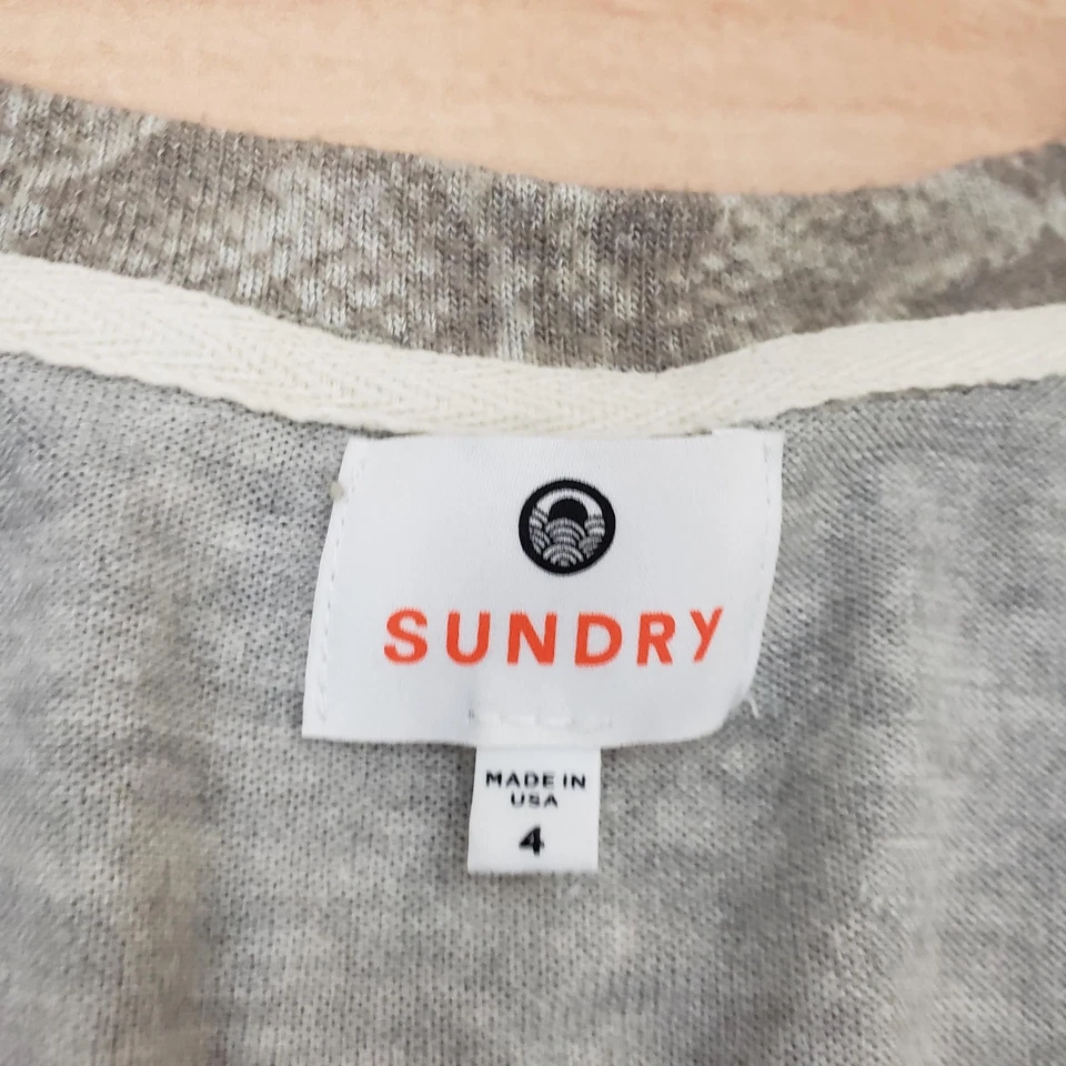 Conjunto Sundry Lounge Feminino 4 Cinza Estampa de Cobra Pulôver Calça Jogger Macia EUA Aconchegante - Imagem 3 de 4